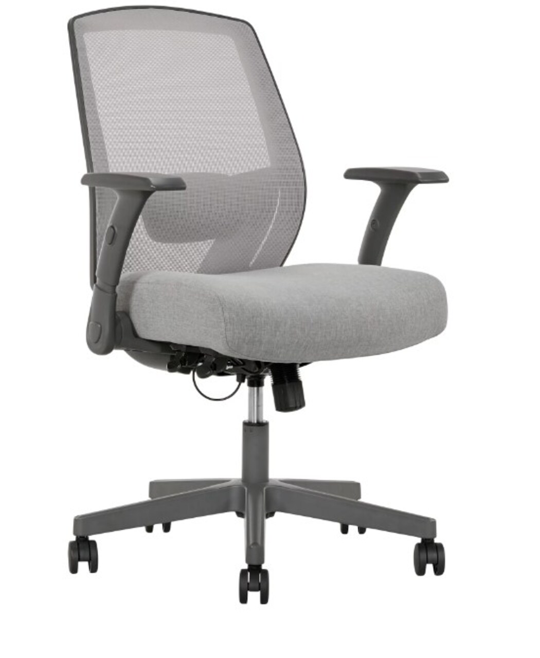 Grey SitTrueTM Rayne Mid-Back Ergonomic Mesh/Fabric Task Chair
